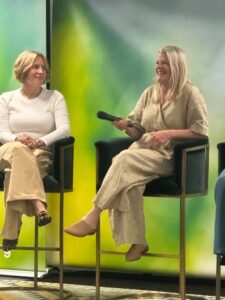 Erin Napier, left, and Jean Stoffer