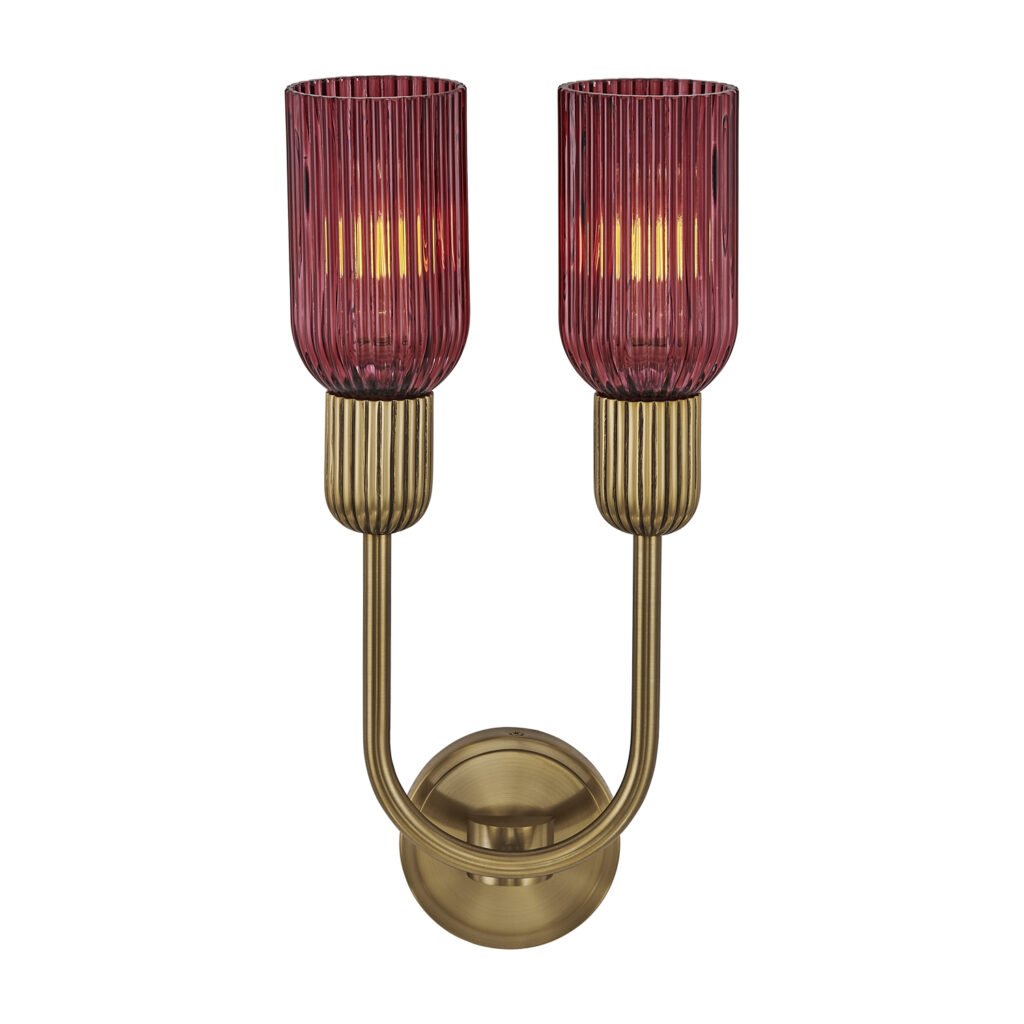 Kalco Kalco Verde sconce in Magenta
