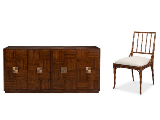 Sarreid sidebaord and dining chair