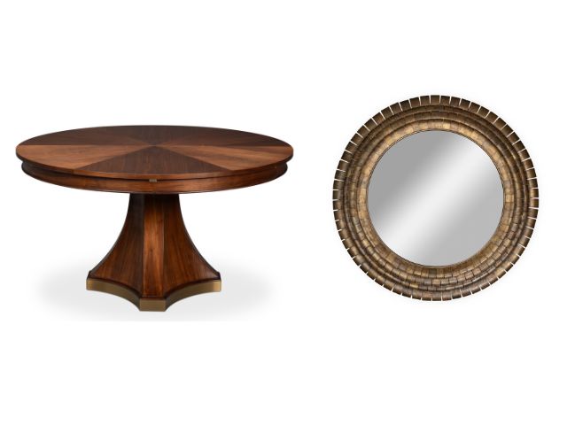 Sarreid Chelsea Jupe table and Mistral mirror