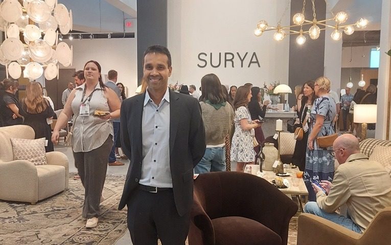 Surya Inc.’s Satya Tiwari celebrating the company’s 50th anniversary.