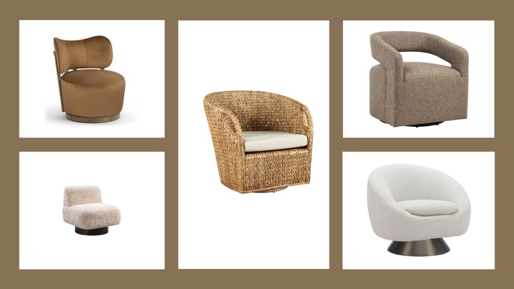 Comfortable swivel chairs under $1,400 | Accent On