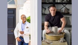 Designers Corey Damen Jenkins, left, and Jonathan Adler