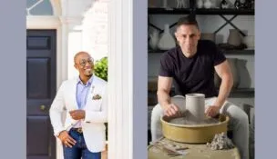 Designers Corey Damen Jenkins, left, and Jonathan Adler