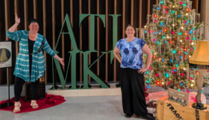 Lenise Willis, right, and Amanda Erd at Atlanta Market