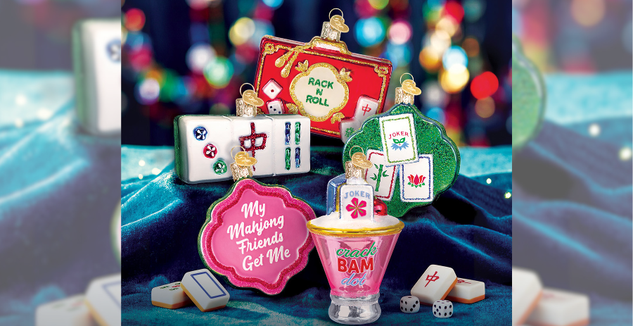 Mahjong ornament collection by Old World Christmas